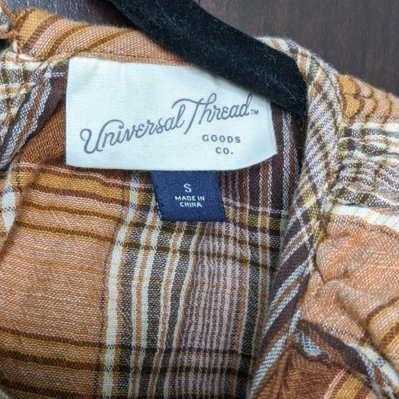 Orange Plaid Blouse - Picture 6 of 6